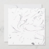 見事な結婚式のテンプレート セーブザデート (裏面)