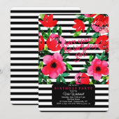 見事な花の招待状 招待状 (正面/裏面)