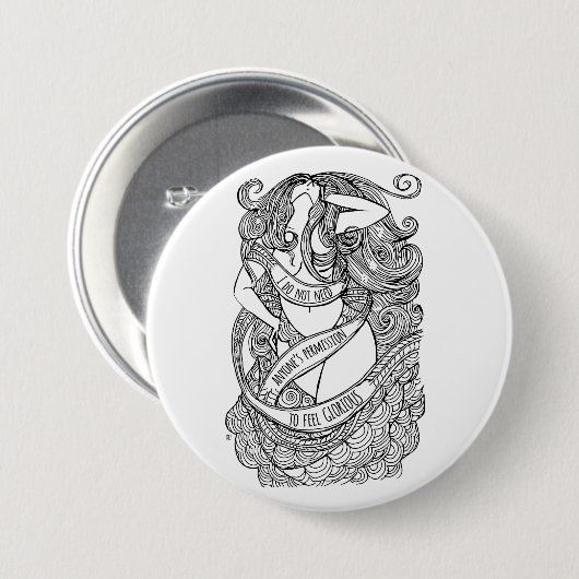 見事なPin 缶バッジ (正面&裏面)