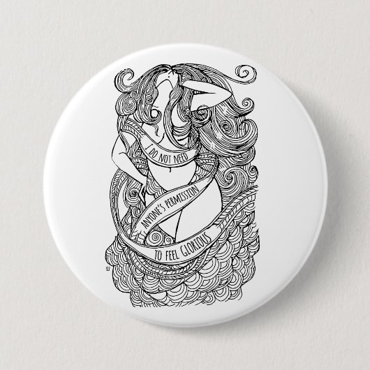 見事なPin 缶バッジ (正面)