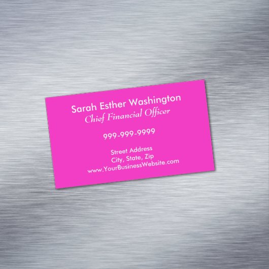 見事に生き生きとしたピンク色 マグネット名刺 (インサイチュ)