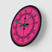 見出しインジケータ(メス)パイロット ラウンド壁時計 (傾斜)