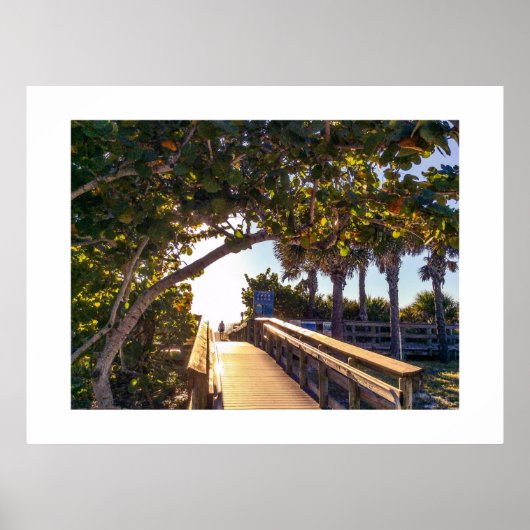 見出しビーチプリント ポスター (正面)