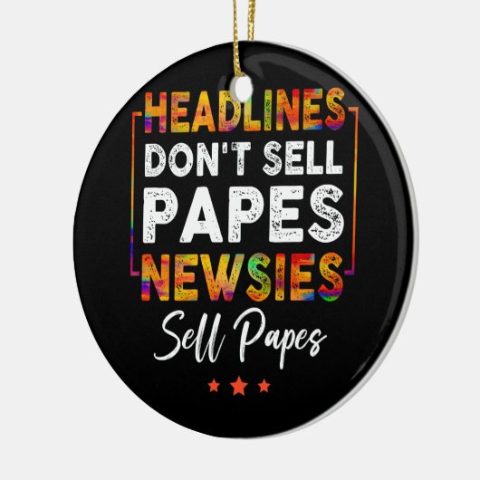 見出しDon_t紙を販売ニュージー紙を販売Papes Quot セラミックオーナメント (左)