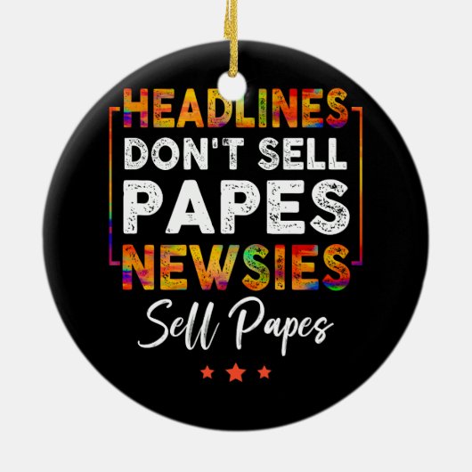 見出しDon_t紙を販売ニュージー紙を販売Papes Quot セラミックオーナメント (裏面)