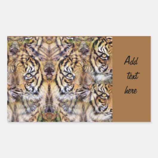 見守り続ける 長方形シール (正面)