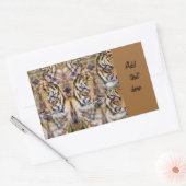 見守り続ける 長方形シール (封筒)