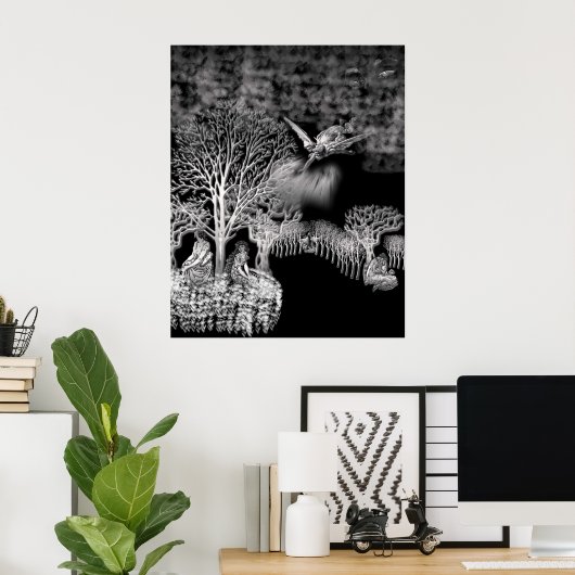 見守る ポスター (ホームオフィス)