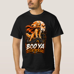 見張り中 ゴールデンレトリバー ハロウィーン グッズ Tシャツ