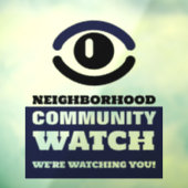 見張り番の目、近所の警告腕時計 ウィンドウサイン (シート3)