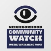 見張り番の目、近所の警告腕時計 ウィンドウサイン (シート)