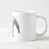 見張るブルドッグと始める朝 ジャンボコーヒーマグカップ (右)