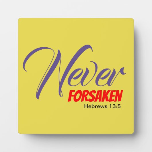見捨てられることのないイエローキリストン フォトプラーク (正面)