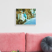 見最高のかけのクラシック車の有名なクラシック車 キャンバスプリント (インサイチュ (リビング))