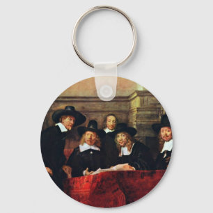 見本抽出の役人。 Rembrandt Van Rijn著 キーホルダー
