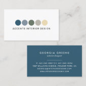 見本絵を描パレットデザイン 名刺 (正面/裏面)