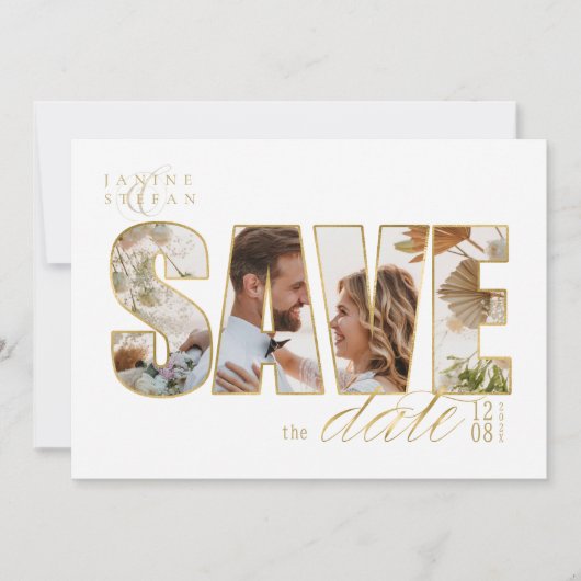 見本 セーブザデート (正面)