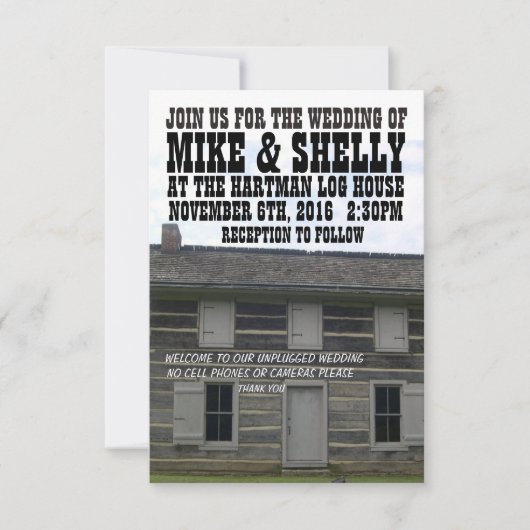 見本 招待状 (正面)