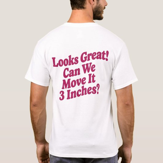 見栄え抜群! Tシャツ (裏面)