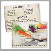 見瀬園プレースフード準備料理ディナーレシピカード 招待状