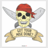 見瀬良い料理長を弟子引用文へ シール (シート)