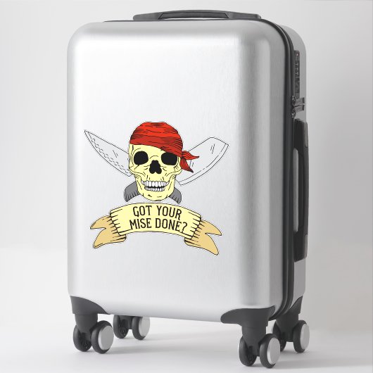 見瀬良い料理長を弟子引用文へ シール (スーツケース)