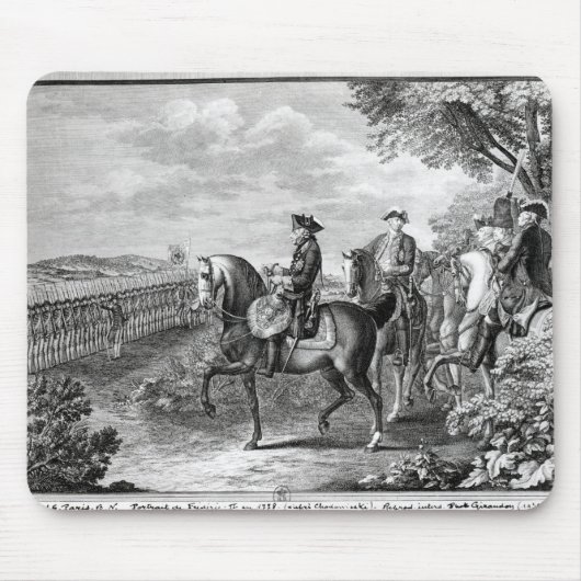 見直しているFrederick王プロシアのII マウスパッド (正面)