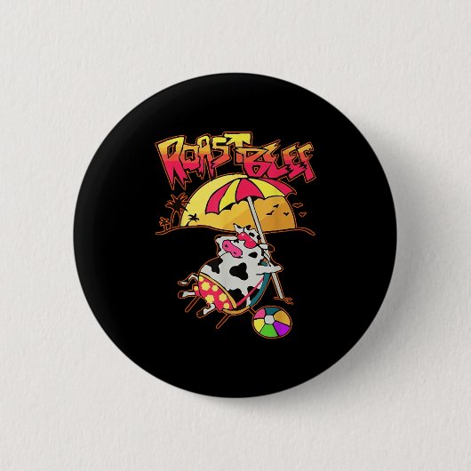 見知らぬデュスティンラブローストビーフビーチカウテレビパロド 缶バッジ (正面)