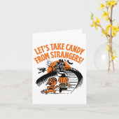 見知らぬ人からキャンディを取ろう面白いハロウィーン2 カード (黄色い花)
