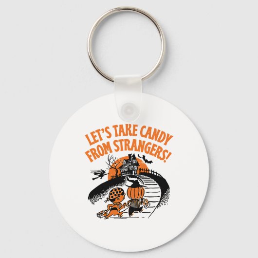 見知らぬ人からキャンディを取ろう面白いハロウィーン2 キーホルダー (正面)