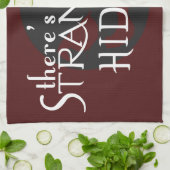 見知らぬ人がいる キッチンタオル (折り畳み)