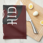 見知らぬ人がいる キッチンタオル (四つ折り)