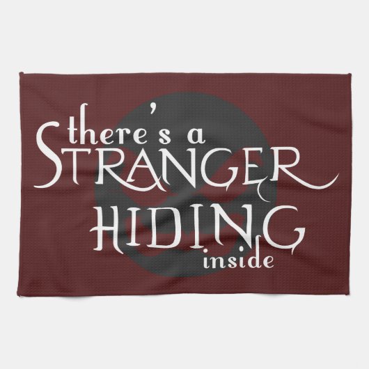 見知らぬ人がいる キッチンタオル (横)