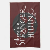 見知らぬ人がいる キッチンタオル (縦)