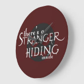 見知らぬ人がいる ラージ壁時計 (傾斜)