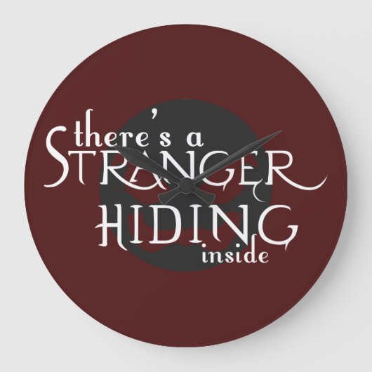 見知らぬ人がいる ラージ壁時計 (正面)