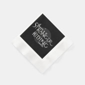 見知らぬ人がいる 縁ありカクテルナプキン (角)