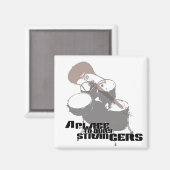 見知らぬ人を埋めるTシャツ マグネット (正面/裏面)