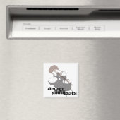 見知らぬ人を埋めるTシャツ マグネット (インサイチュ (食洗機))