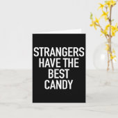 見知らぬ人最高のはお菓子おもしろいを持つ カード (黄色い花)