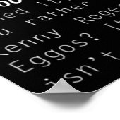 見知らぬ引用文 ポスター (角)