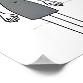 見知らぬ漫画のイラストレーション ポスター (角)