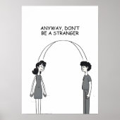 見知らぬ漫画のイラストレーション ポスター (正面)