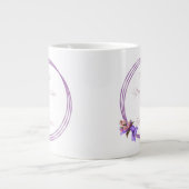 見積とフローラのマグデザイン ジャンボコーヒーマグカップ (正面)