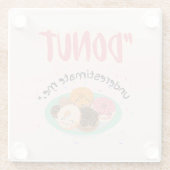 見積もりの下に落ちる ガラスコースター (裏面)