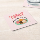 見積もりの下に落ちる スクエアペーパーコースター (アングル)