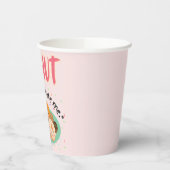 見積もりの下に落ちる 紙コップ (左)