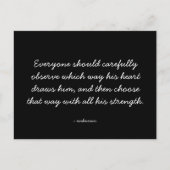 見積もり可能な引用文 – 仕事とキャリア ポストカード (正面)