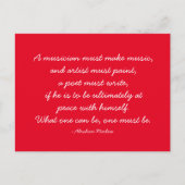 見積もり可能な引用文 – 仕事とキャリア ポストカード (正面)