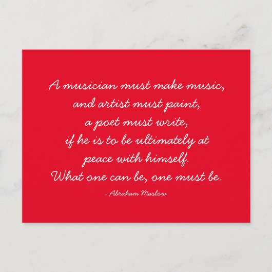 見積もり可能な引用文 – 仕事とキャリア ポストカード (正面)